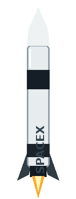 White and black rocket